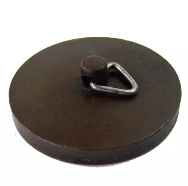 Genuine Vintage Solid Brass 2" Plug for Sink Basin Bath Drain #A
