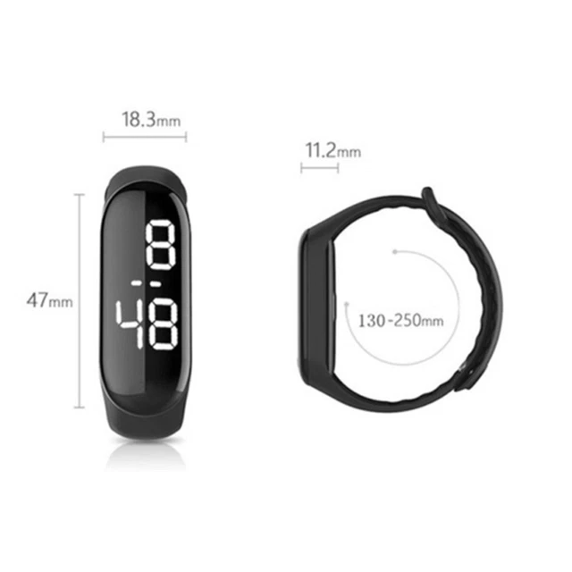 Montre d'extérieur numérique à écran tactile DEL pour enfants sport cadeau p