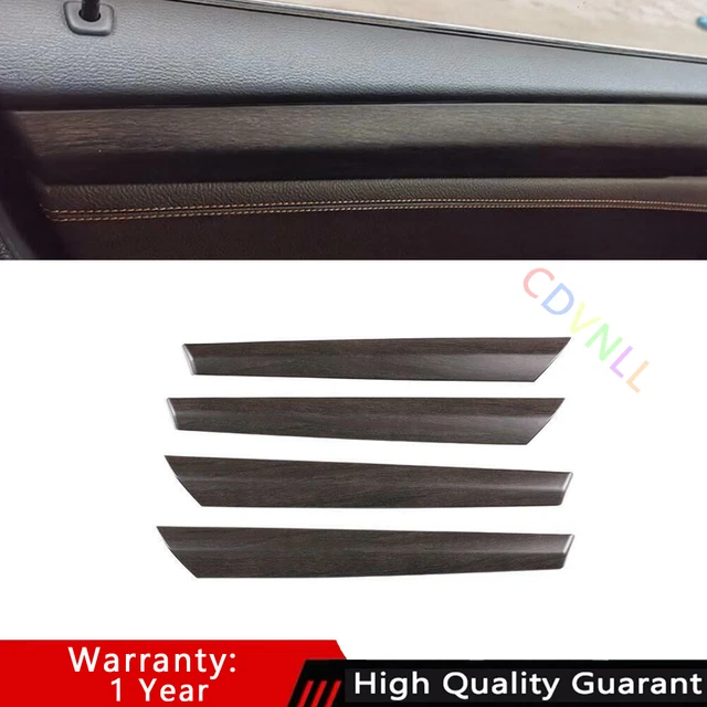 Fit For BMW X3 F25 X4 F26 2014-2017 Oak Grain Inner Door Panel Cover Trim 4PCS