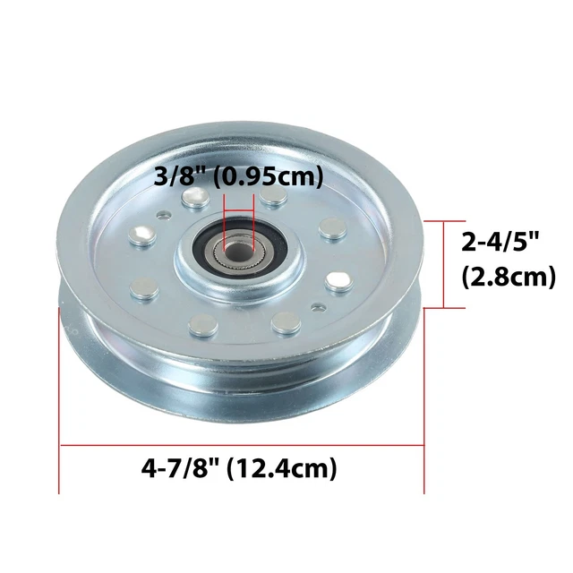 LONG LASTING FLAT Idler Pulley for Cub Cadet Zforce 42 Inch Deck