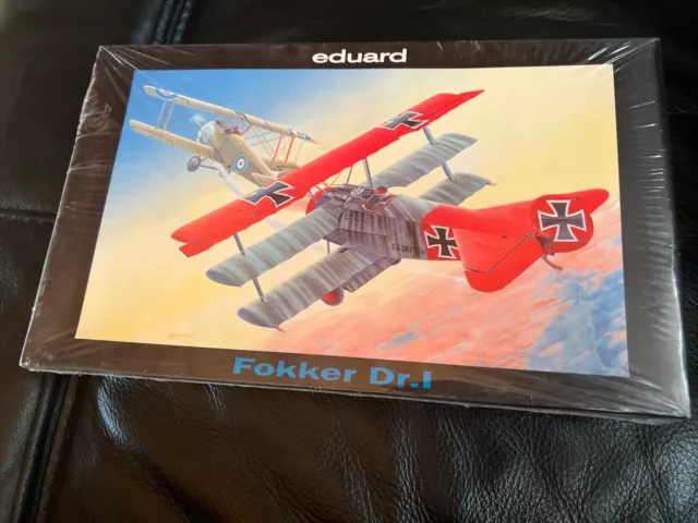 1999 Eduard Fokker Dr.1 Triplane Kit 7014 Scale 1:72 Plastic Kit New In Box Vtg