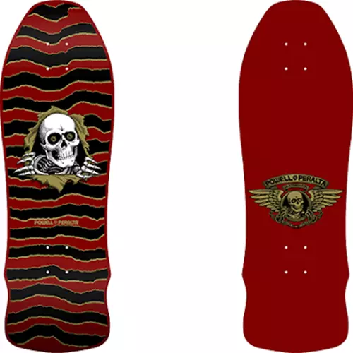 Powell Peralta Skateboard Deck Ripper Geegah Maroon 9.75" Reissue