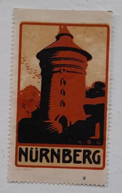 1900-1920 Period - German Nuremberg Poster Stamp