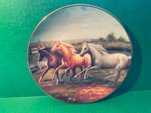 Royal Doulton Horse Plate 'POWER, PRIDE AND GRACE' Limited Edition Franklin Mint