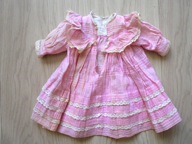 Belle Robe de Poupée Ancienne Jumeau