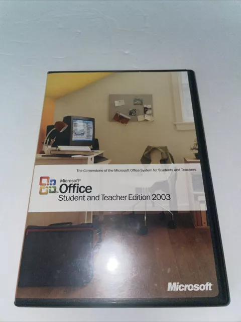 Microsoft Office Student and Teacher Edition 2003 with Product Key & Manual