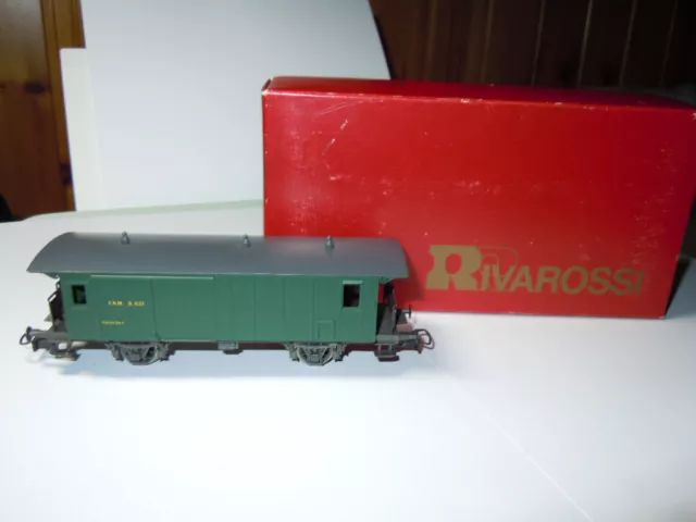 Rivarossi H0  Treno Carrozza Bagagliaio Serie D651 Delle F.n.m. Art. 2585 In Box