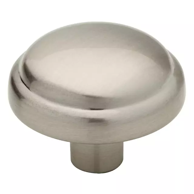 Brainerd Basics Satin Nickel Round Traditional Cabinet Knob (10-Pack)