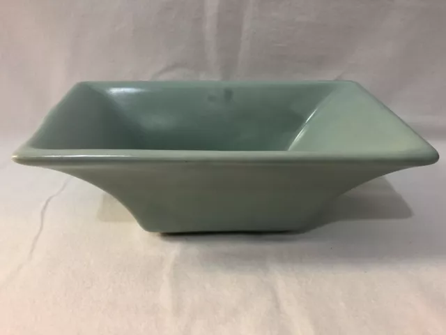 Vintage Authentic Haeger Pottery Light Turquoise Rectangular Planter Bowl