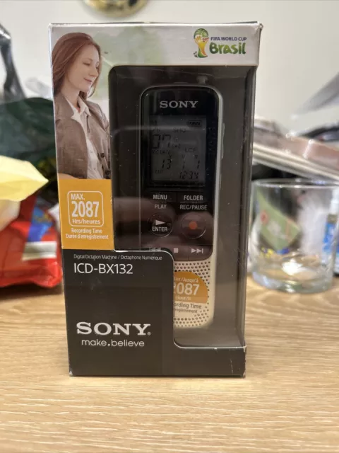 Sony ICD-BX132 Digital Voice Recorder 2GB Large Button LCD Display