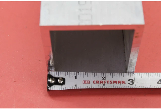 3"x 3"x 1/4" Wall x 24" Long ALUMINUM 6061 T6 SQUARE TUBE EXTRUDED Cut New