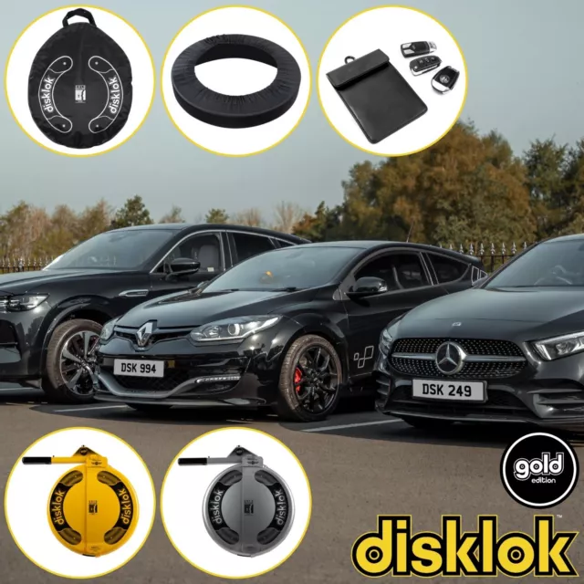 DISKLOK Gold Edition Steering Wheel Lock - All Sizes, Colours & Accessories