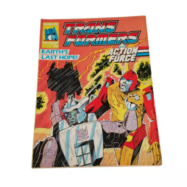 Transformers UK #204 Marvel UK 11th February 1989 Comic G1 GI Joe British MTMTE