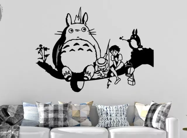 Totoro And Friends Anime Inspired Design Wall Art Decal Vinyl Sticker