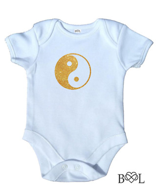 Baby Boy's Yin Yang Vest Bodysuit Baby Grow Infant Newborn Playsuit Gift Tai Chi