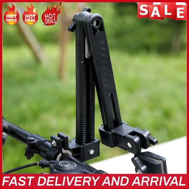Soporte de montaje para paraguas de bicicleta para cochecito de bicicleta (gris)