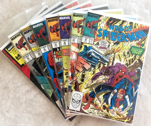 Web Of Spider-Man #43 #44 #45 #46 #47 #48 #49 Annual #4 8 Issue Discount Run!