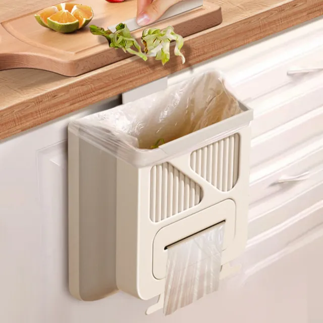 Hängende Küche Mülleimer, kleiner faltbarer hängender Müll in der Küche,  zusammen klappbarer Mülleimer für Schrank/Bad/Schlafzimmer Müll