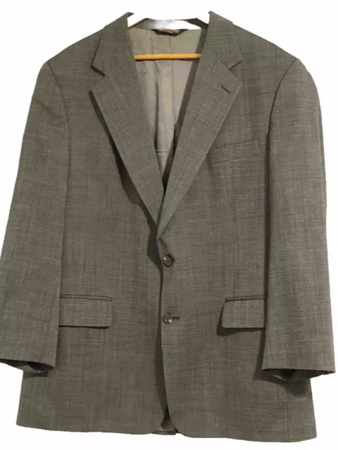 BROOKS BROTHERS MEN’S Blazer Gray 100% Wool Sport Coat 2 Button Jacket ...