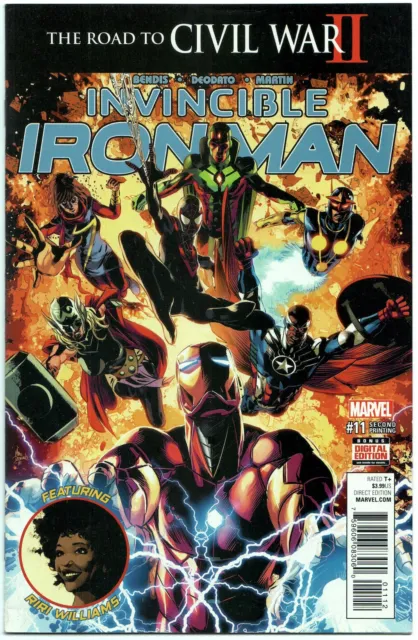 Invincible Iron Man #11 NM (2015), 2nd Printing | Riri Williams | Ironheart