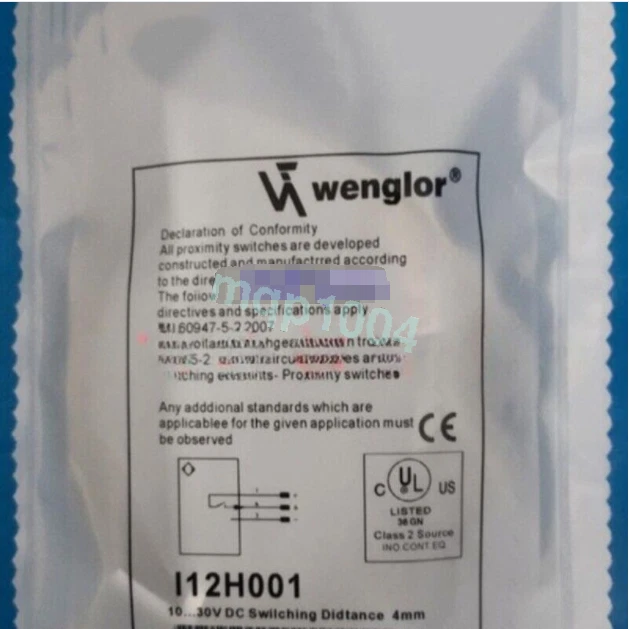 1PC New Original wenglor I12H001 sensor proximity switch