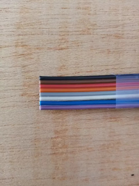 Câble Dupont - Nappe de 8 fils 1 metres