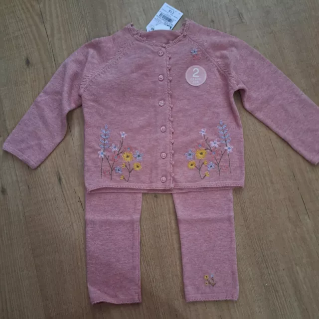 Next Baby Girls Cardigan And Leggings Set New Tags Rrp £18