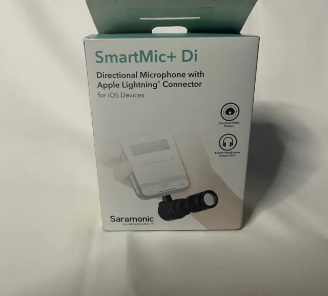 Saramonic SmartMic+Di Mini Directional Mic W/ Lightning Plug 4 iOS Mobile Device