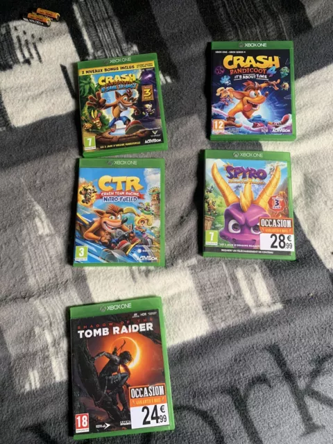 Lot De 5 Jeux Xbox One Crash