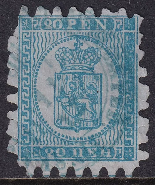 FINLAND 1866 Wove Paper 20p Pale Blue/Blue SG 35 Used (CV £120)