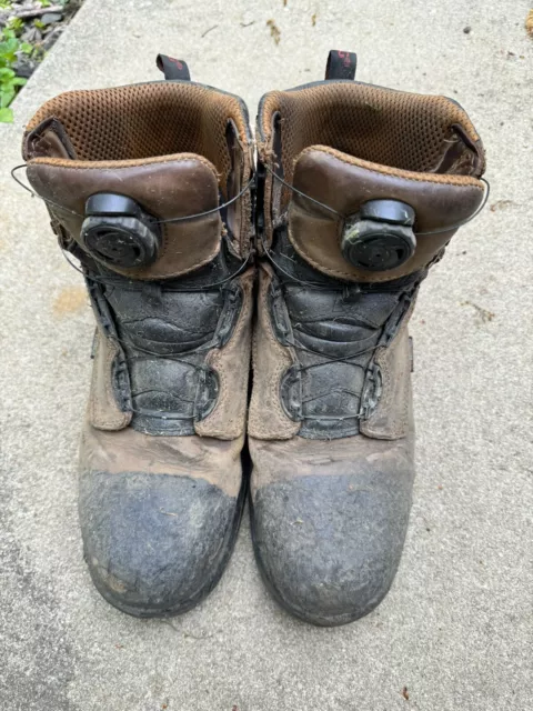 Red Wing 4216 Mens Flexbond Work Safety Boots Brown Leather Boa Composite Toe 9D