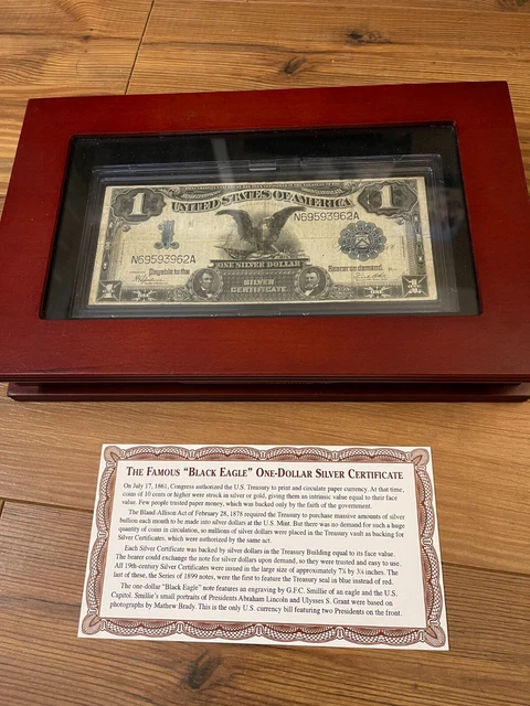 1899 $1 Black Eagle Large Silver Certificate N69593962A