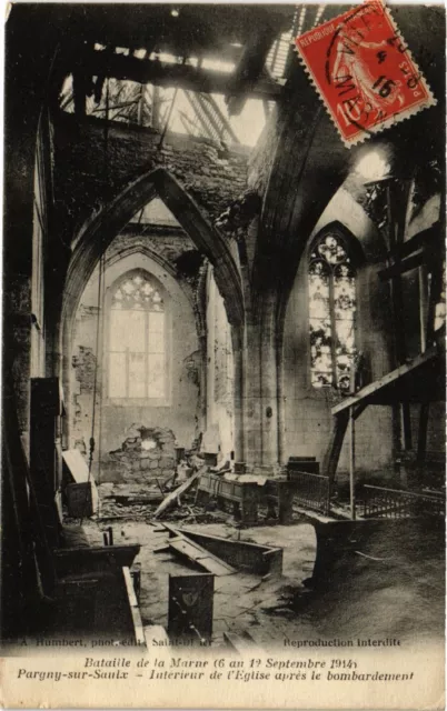 CPA AK Militaire - Pargny-sur-Saulx - Eglise apres le Bombardement (696547)
