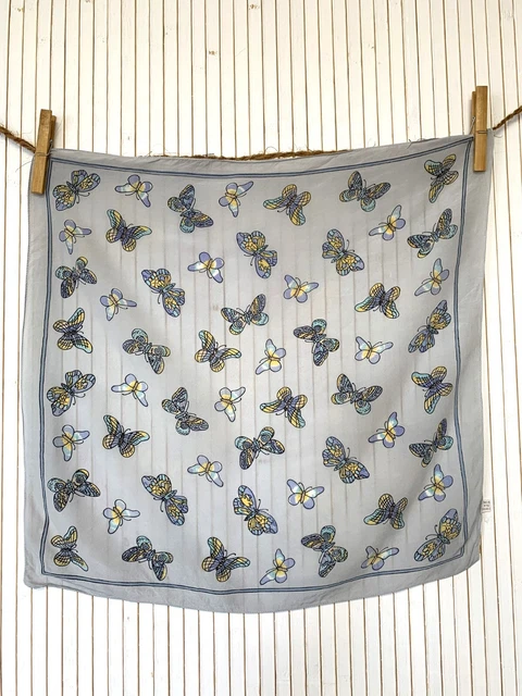 Foulard carré Vintage Gavroche Motif étoile Cadeau Femme