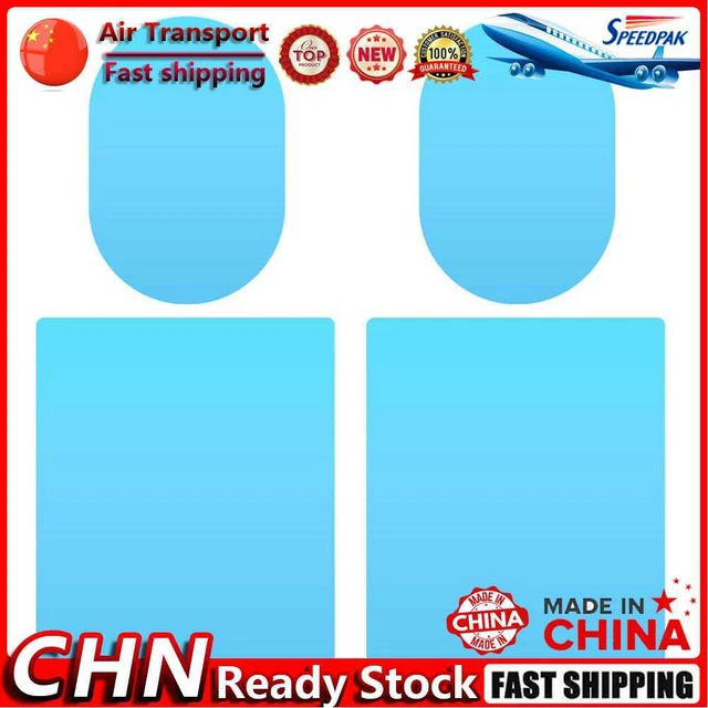 4pcs/set Car Side Rearview Mirror Protective Films Anti Fog Films with Scraper F