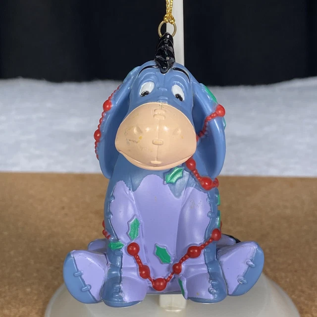 DISNEY WINNIE THE Pooh Christmas Ornament, Eeyore, 3", Eeyore Christmas