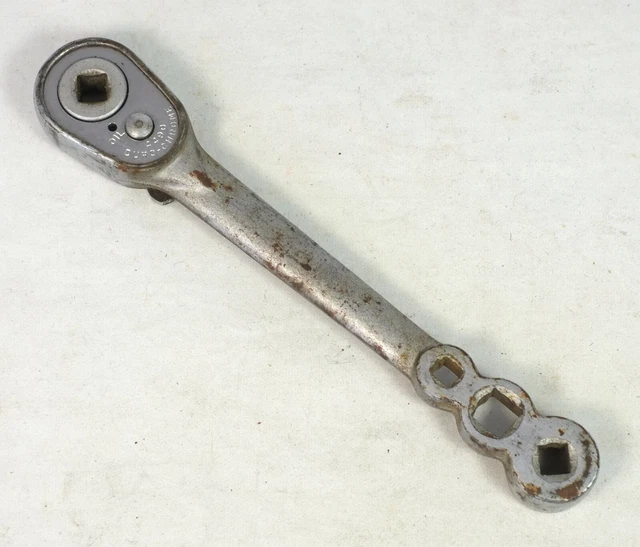 Vintage Duro-Chrome 4490 1/4" Refrigeration Ratchet Handle