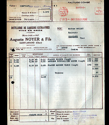 DISTILLERIE SAINT-AMAND-MONTROND LIQUEURS "Ets NOYER" en 1960 18 