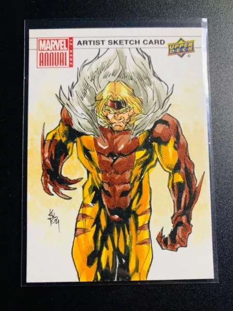 2020-21 Upper Deck Marvel Annual Artist Sketch Card 1/1 by Kurobhie