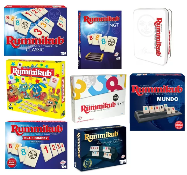 Rummikub Board Logic Game Classic XP Alpine Kid Mundo NGT Twist 3in1 Anniversary