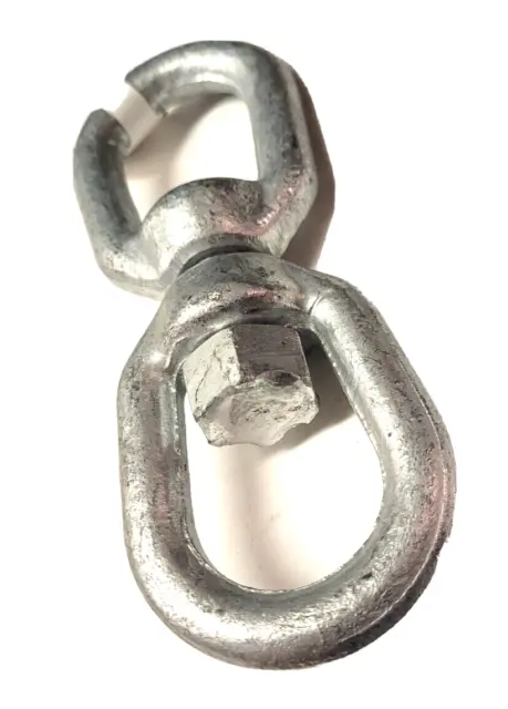 Campbell Chain T9630835 1/2" Eye & Eye Swivel Forged Galvanized WLL 3600LBS