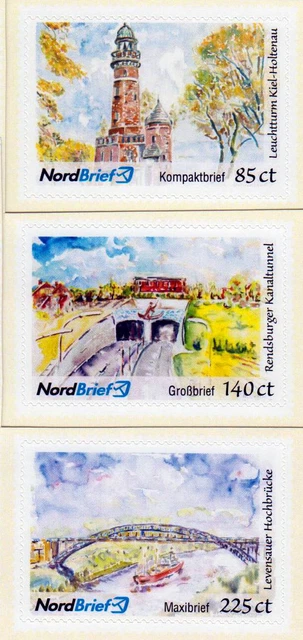 Deutsche Privatpost- Nordbrief Kiel - Aquarelle 2016, postfrisch