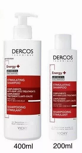 Vichy Dercos Energy+ Stimulating Anti Hair Loss Shampoo 200ml/400ml- AMINEXIL
