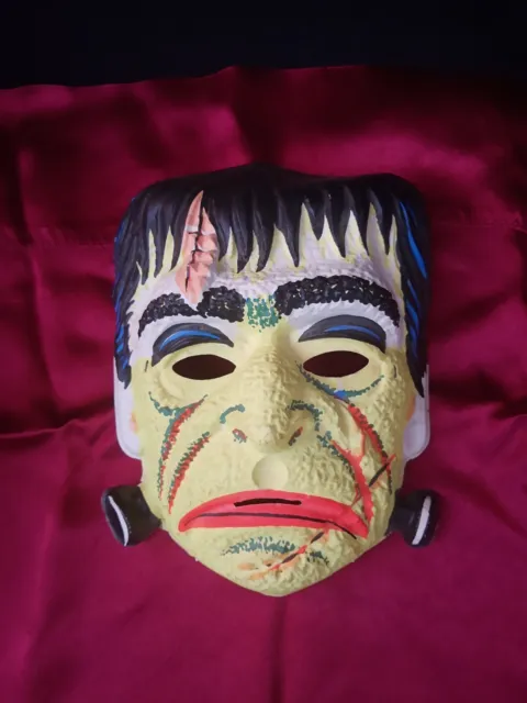 Vintage Halloween Frankenstein Ben Cooper Mask