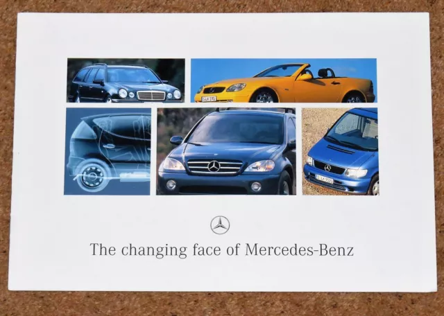 1996 MERCEDES BENZ New Models Brochure -SLK, C, E, V Class, A & M Class Concepts