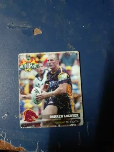 Hot Shot Tazo Rugby League Card Nrl 2006 Rare darren lockyer