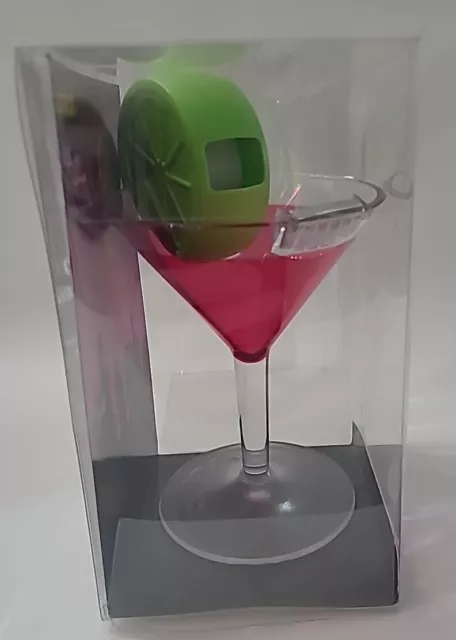 Scotch Magic Tape Dispenser Cosmo Pink Martini Cocktail Glass Lime Pen Holder 3