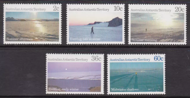 1987 AAT Antarctic Scenes Series III - MUH Set of 5 Stamps