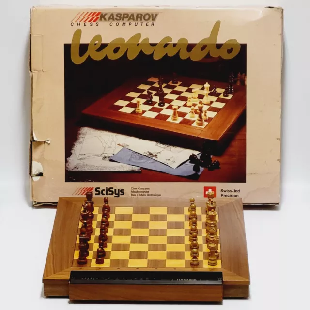 Kasparov Leonardo Chess Computer 510 w/ Box SciSys Saitek 1986 GREAT CONDITION!