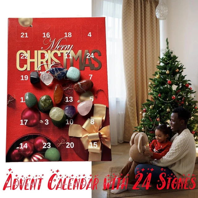 CHRISTMAS COUNTDOWN CALENDAR 2024 Advent Calendar 24 Days Rocks